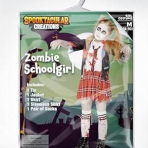 Spooktacular Creations Zombie Schoolgirl Costume - Red and Black
